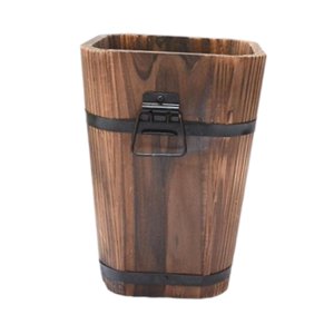 Ioensy - Maceta De Madera Con Diseño Retro Para Entrada, Cafetería, Escritorio, M