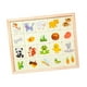 thumbnail image 3 of Juego de mesa de madera Montessori, juegos educativos, aprendizaje de matemáticas, tablero de conteo portátil, juguetes de tablero a juego para niños, animales, 3 of 5