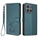 thumbnail image 1 of Motorola MOTO G15/G15 Power Funda Billetera de Gato, Verde Oscuro, 1 of 6