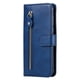 thumbnail image 3 of Funda tipo cartera para Samsung Galaxy S25 Ultra con bolsillo con cremallera y ranuras para tarjetas – Función de soporte Azul, 3 of 6