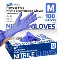 Guantes De Nitrilo Para Exámenes Supmedic Medical, Sin Polvo, 100 Unidades