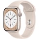 thumbnail image 1 of Apple Watch Series 8 45mm GPS Aluminum Starlight + Correa Deportiva Starlight (Reacondicionado), 1 of 3