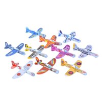 Magideal - 10 Piezas De Aviones Planeadores De Espuma, Juguetes Para Niños, Bolsa De Regalo, Rellenos, Avión De Espuma Ligero Para Lanzar, Regalo, Mini Avión De