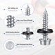 thumbnail image 3 of Tornillos Kryonix #10 x 2,5 cm 520 piezas con recubrimiento Ruspert, 3 of 8