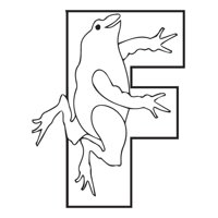 Rienda Libre Graphics - Decomural F Frog Alphabet Childrens Nursery Ws-34456