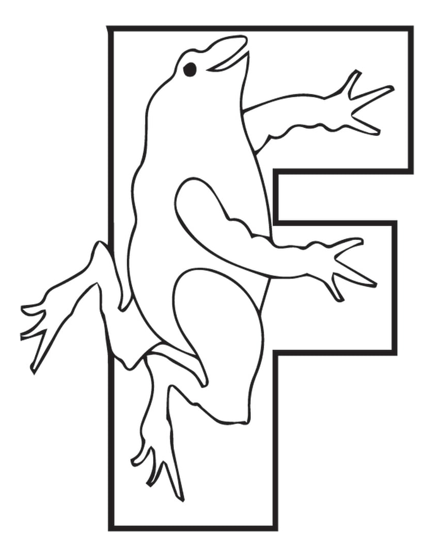 Rienda Libre Graphics - Decomural F Frog Alphabet Childrens Nursery Ws-34456