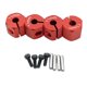 thumbnail image 1 of 4x RC Hex Wheel Hubs Adaptador De Transmisión Para SCX10 CC01 1/10 RC Car 11mm Rojo, 1 of 5