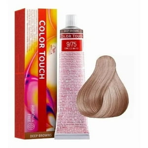 Tinte Para Cabello Wella Color Touch 9/75 Rubio Muy Claro Marron Caoba 60Ml