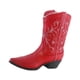 thumbnail image 1 of Jarrón De Resina Con Forma De Bota De Vaquera, Bonito Jarrón De Flores Secas Para Estantería De Libros De Granja, Color Rojo, 1 of 5