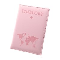 Magideal - Cartera De Cuero Pu Para , Accesorio De Viaje, Funda Para Esencial De Viaje Portátil, Billetera Para De Viaje , Rosado