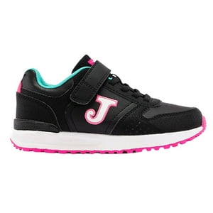 Zapatilla Kids Tornado Negro Fucsia Joma
