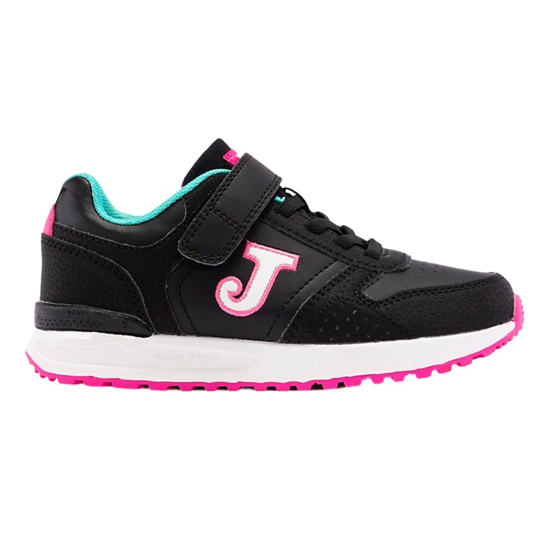 Zapatilla Kids Tornado Negro Fucsia Joma