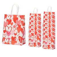 Magideal - 12 Bolsas De Regalo Para El Día De San Valentín, Bolsas De Regalo Para Fiestas, Bolsas Decorativas Con Forma De Corazón, Bolsas De Regalos Para , Fondo Blanco