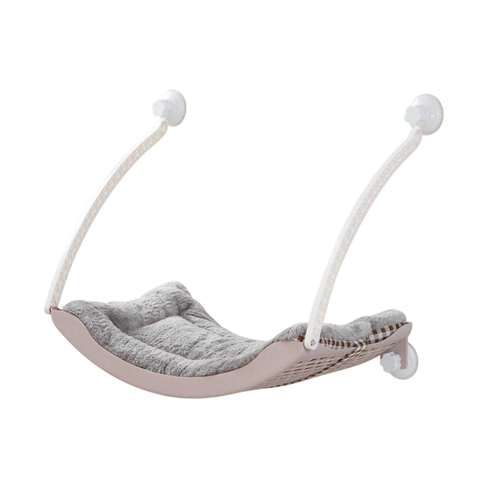 Magideal - Hamaca Para Ventana De Gato, Cama Para Dormir Para Gato, Silla Para Gato, Resistente Con Manta De Felpa, Tumbona, Percha Para Ventana De Gato, Asiento