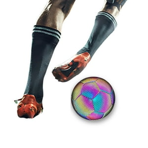 Crusec - Pelota De Futbol Fluorescente Reflectante Luminoso