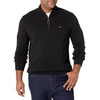 Jersey Tommy Hilfiger Para Hombre, Talla Grande Y Alta, Con Cierre 1/4