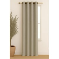 Clems - Cortina Blackout Lino 140X220Cm Beige