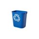 thumbnail image 1 of Basurero Rubbermaid Recycling, 26,5 l/ 7 galones, azul, 1 of 3