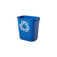 Basurero Rubbermaid Recycling, 26,5 L/ 7 Galones, Azul