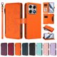 thumbnail image 3 of Funda Cartera Mariposa para [Motorola Edge 70 Pro] con Soporte y Cremallera Naranja, 3 of 6