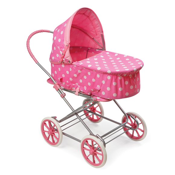 Cesta para cochecito y portabebés Toy Doll, color rosa