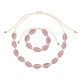 thumbnail image 1 of Conjunto de Collar y Pulsera de Concha Uxcell, Collares de Concha Ajustables Hechos a Mano, Conjunto de Pulsera de Concha de Mar Puka, Joyería Bohemia de Playa de Verano, 1 of 7
