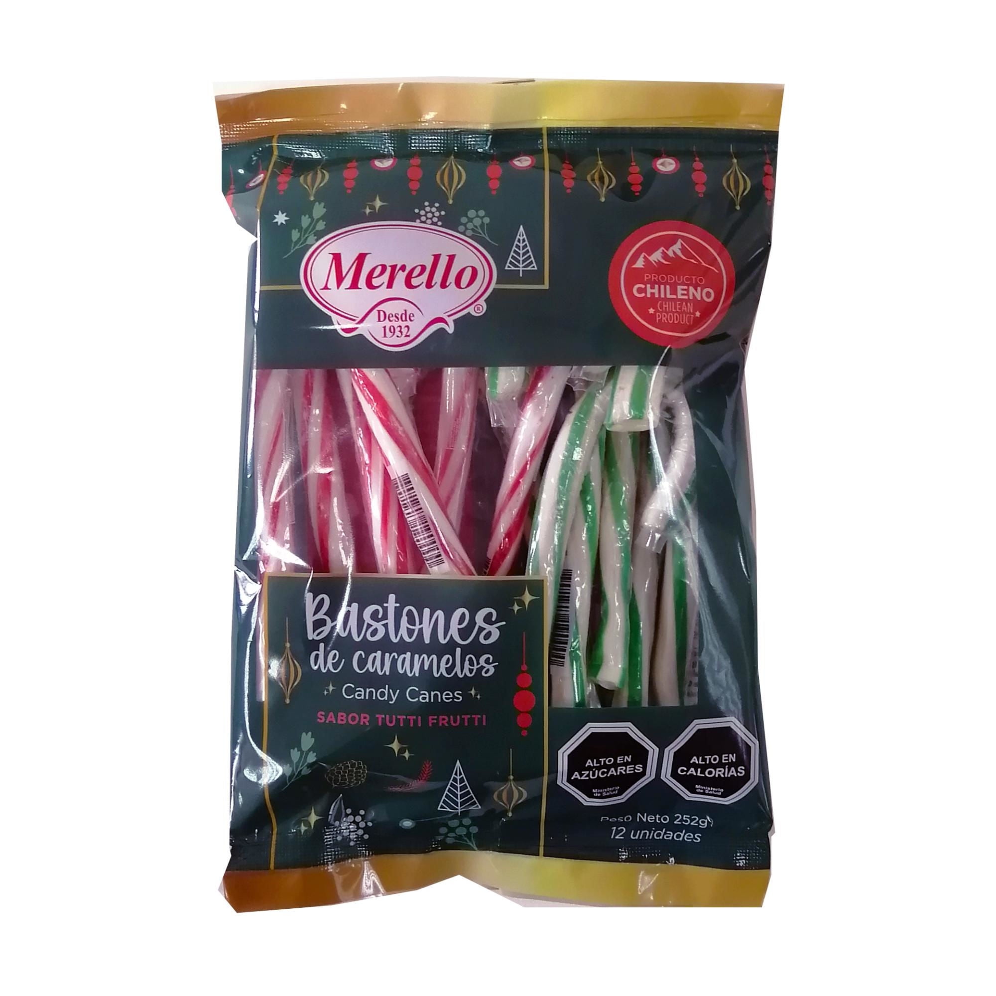 Bastones Caramelos Sin Azúcar Añadida 126 g Merello