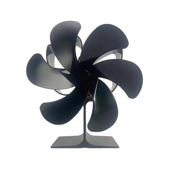 Aluminio Amistoso Robusto De Madera De Eco De La Fan De La Chimenea De La Fan De La Estufa De 6 Paletas
