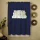 thumbnail image 1 of Set de cortinas de cocina Sweet Home Collection Ribcord Navy, 1 of 1
