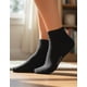 thumbnail image 2 of Calcetines Cortos Tobillera Bambú 6 Pares negro 40-45, 2 of 5