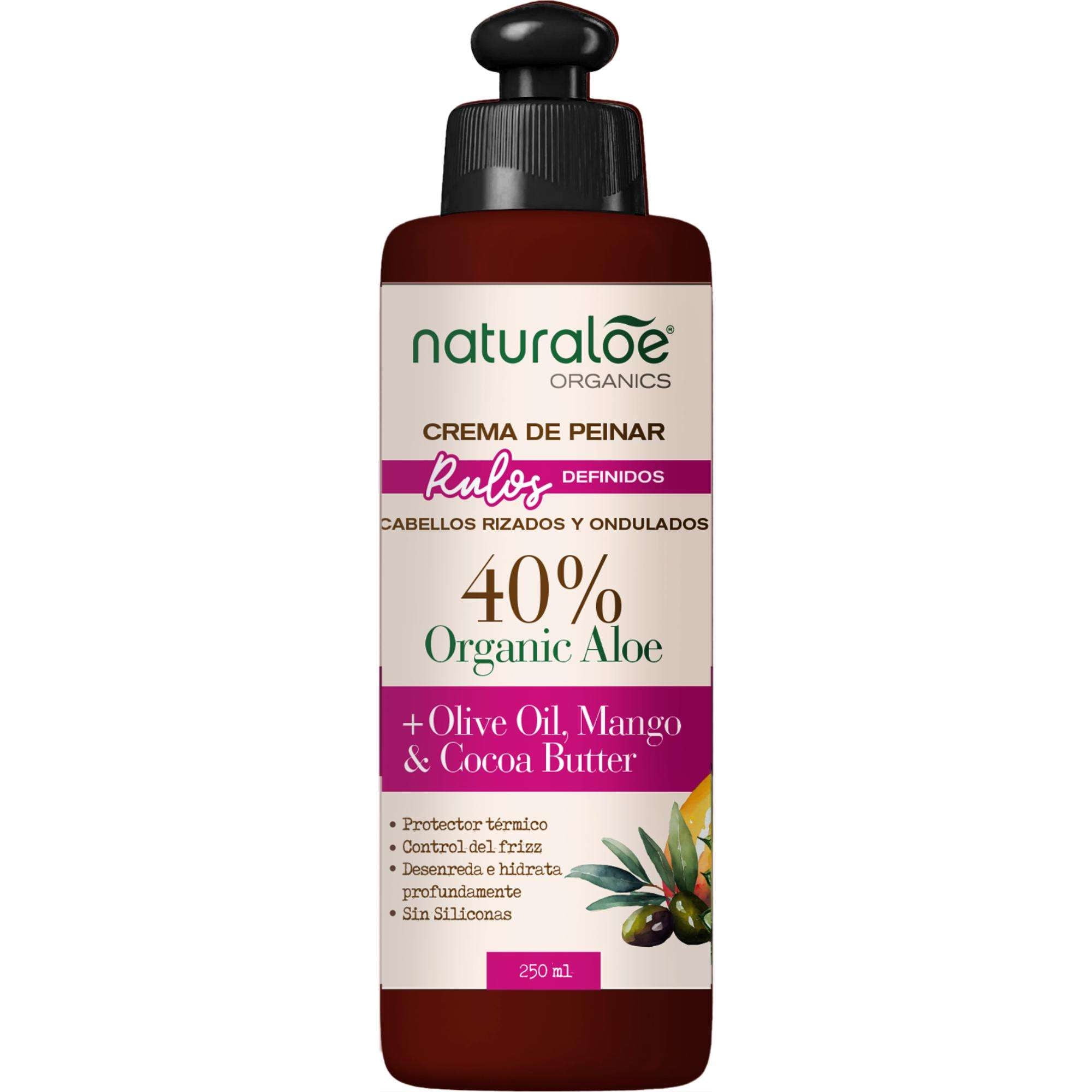 Crema De Peinar Rulos Definidos 250 ml Naturaloe