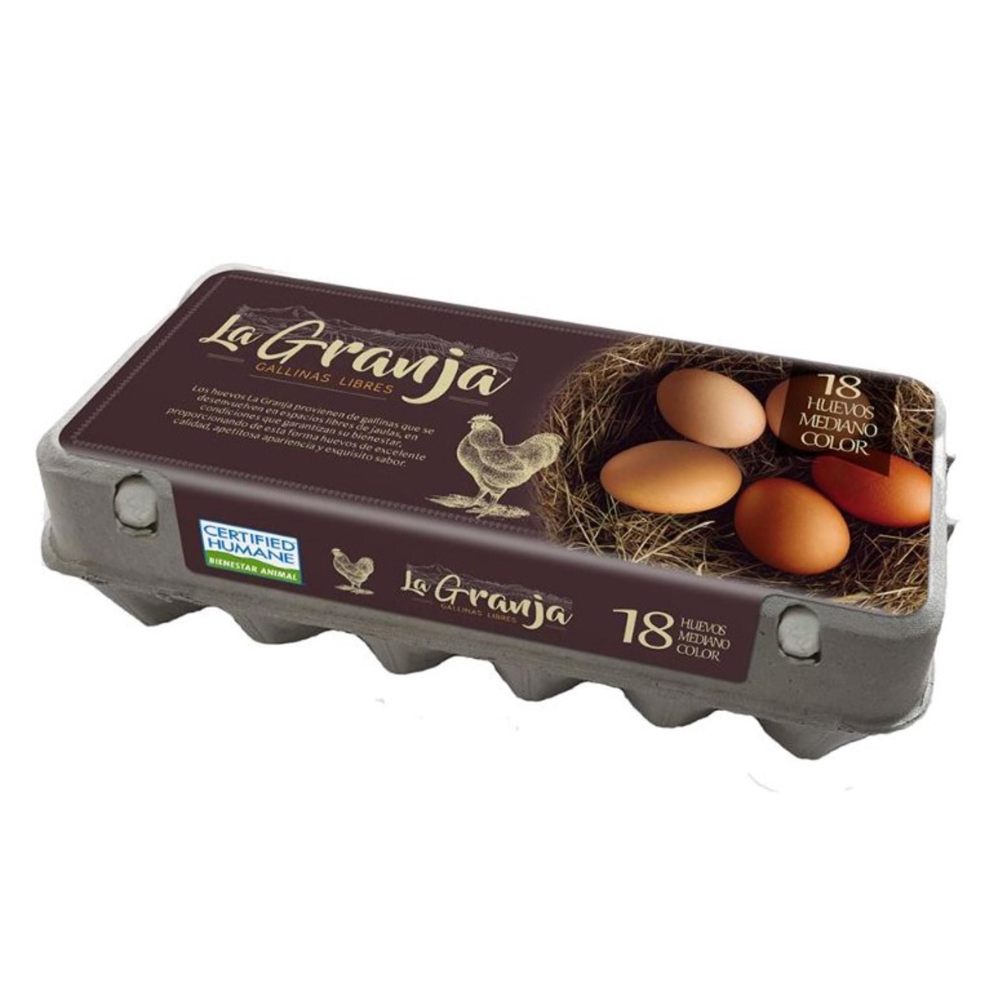 Huevos Color Gallina Libre 18 Un 18 Un La Granja