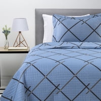 Zahr - Cubrecama Ultrasonic Celeste 1.5 Plaza