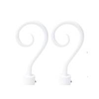 Genérico - Remate De Poste De Cortina110X20Mm