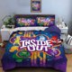 thumbnail image 1 of Inside Out print bedding set duvet cover 1 duvet cover 2 pillowcases adult and children bedding set birthday gift, 1 of 5
