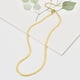 thumbnail image 3 of Gorgeous 18K Gold Plated Herringbone Choker Necklace - Perfect Gift for the Special Woman in Your Life!, 3 of 4