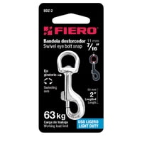 Mosquetón Con Destorcedor 2"" / 63Kg - Fiero