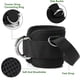 thumbnail image 4 of 1 par de correas de tobillo para accesorios de máquina de cable, brazalete de tobillo ajustable para gimnasio en interiores con 4 anillos en D para retrocesos, entrenamientos de glúteos y extensiones, 4 of 5