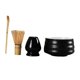 thumbnail image 5 of 4 Unids/set Juego De Batidor De Té De Estilo Japonés Hogar Para Mesa Hogar Restaurante Tazón De Cerámica Negro, 5 of 5