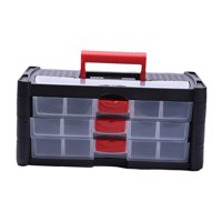 Ioensy - Caja Organizadora De Hardware, Organizador De Cuentas, Organizador De Tornillos Para Herramientas De Joyería, Tuercas De 3 Capas