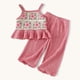 thumbnail image 1 of Conjunto De Top Con Tirantes + Pantalon Para Niñas Primavera Verano, 1 of 3