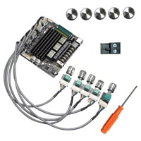 Magideal - Placa Amplificadora Digital Diy Robusta Y Compacta De 100 W × 2 + 200 W, 2.1 Canales