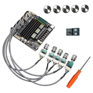 Magideal - Placa Amplificadora Digital Diy Robusta Y Compacta De 100 W × 2 + 200 W, 2.1 Canales