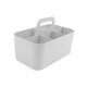 thumbnail image 3 of Canasto Organizadora De Almacenamiento Para Ducha Con Asa Para Acondicionador De Baño, Guardería, 5 Ranuras, Color Blanco, 3 of 3