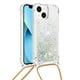 thumbnail image 1 of Funda FOXDOCK para iPhone 14 Plus con Cuerda Ajustable, Brillo Líquido, Protección Antigolpes y Lente – Ideal para Regalo, 1 of 6