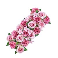 Bothyi - Paneles De Pared De Flores, Centro De Mesa Para Banquete, Camino De Mesa Para Fiesta, Decoración Del Hogar, Rosa