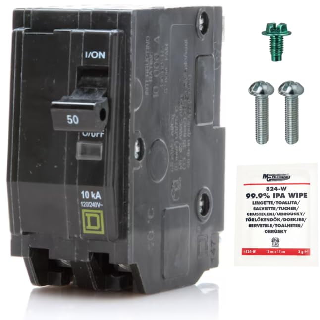 Falconsupply - Interruptor Termomagnético Qo250 50 A Bipolar 120 240 V