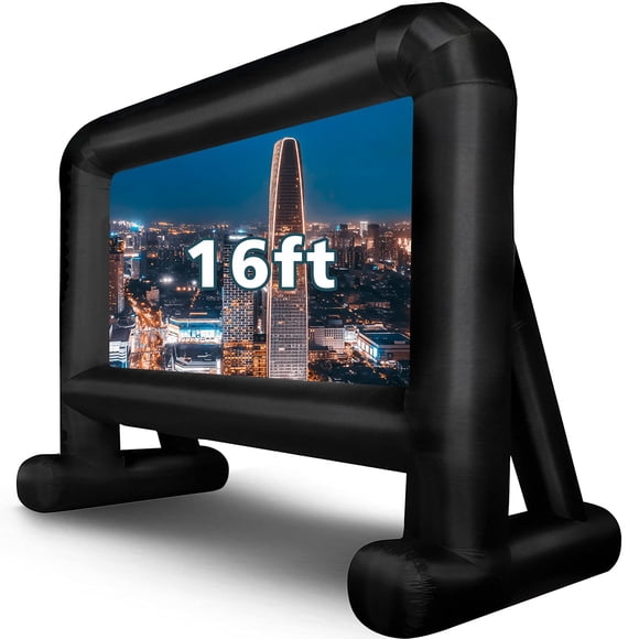 Pantalla de proyección inflable OUTTOY Mega de 16 pies con ventilador y bolsa