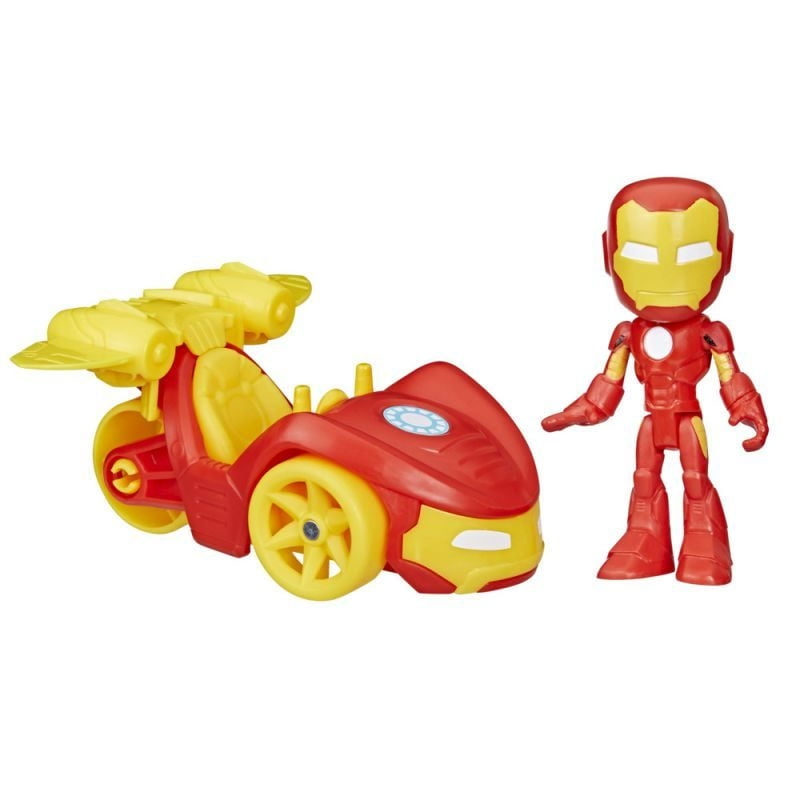 Spidey And His Amazing Friends - Figura De Acción Spidey & His Amazing Friends Iron Man Bólido Iron.