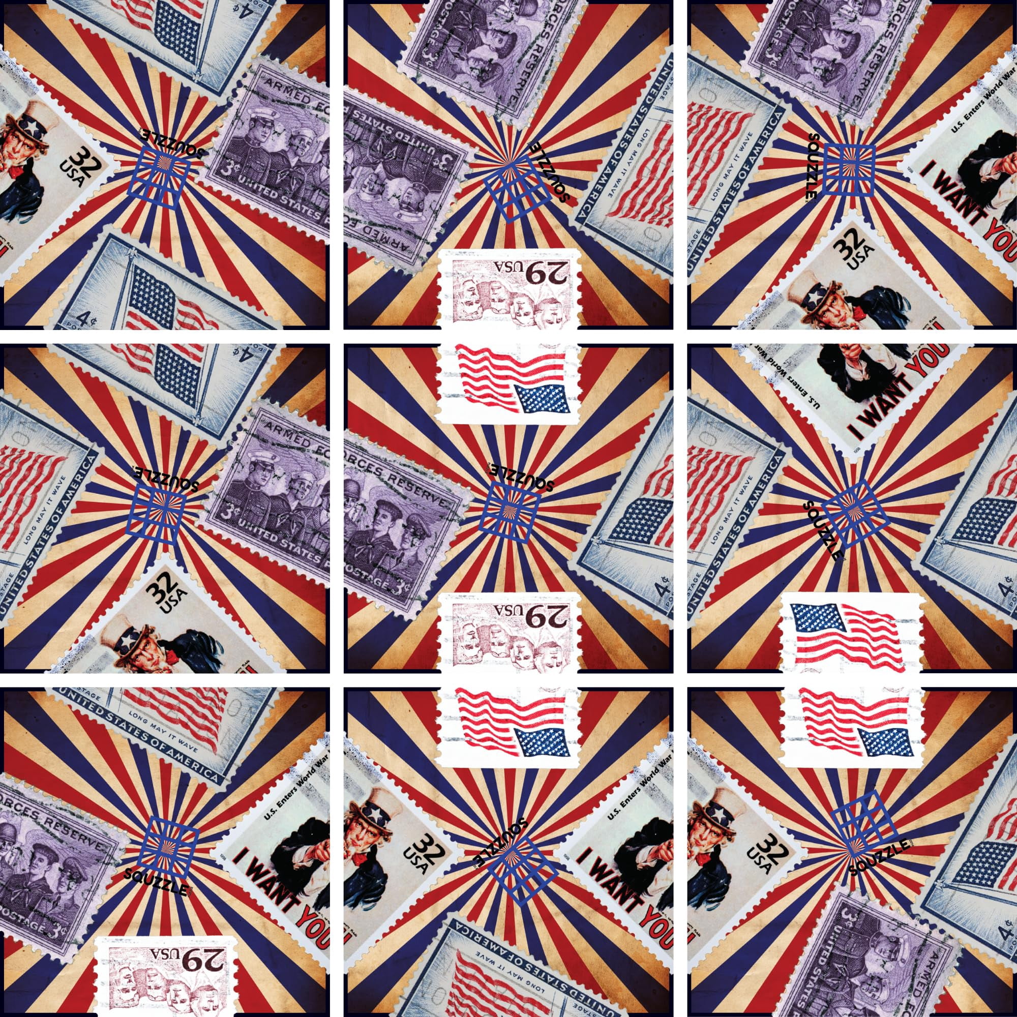 Puzzle Fun Squared Games, Juego De Viaje De 9 Piezas